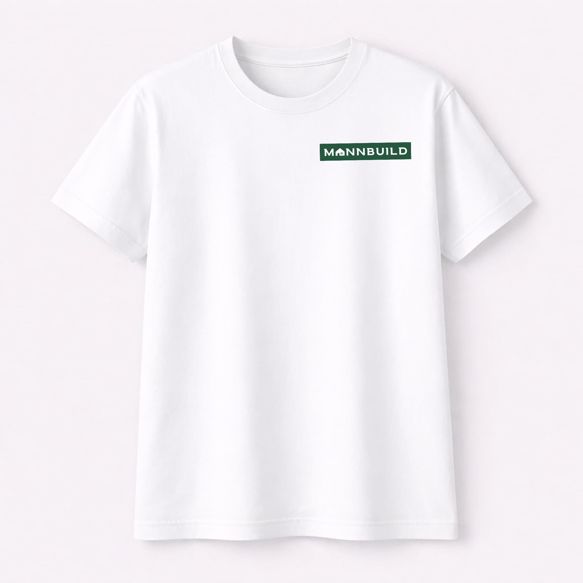 MannBuild White T-Shirt - Image 1