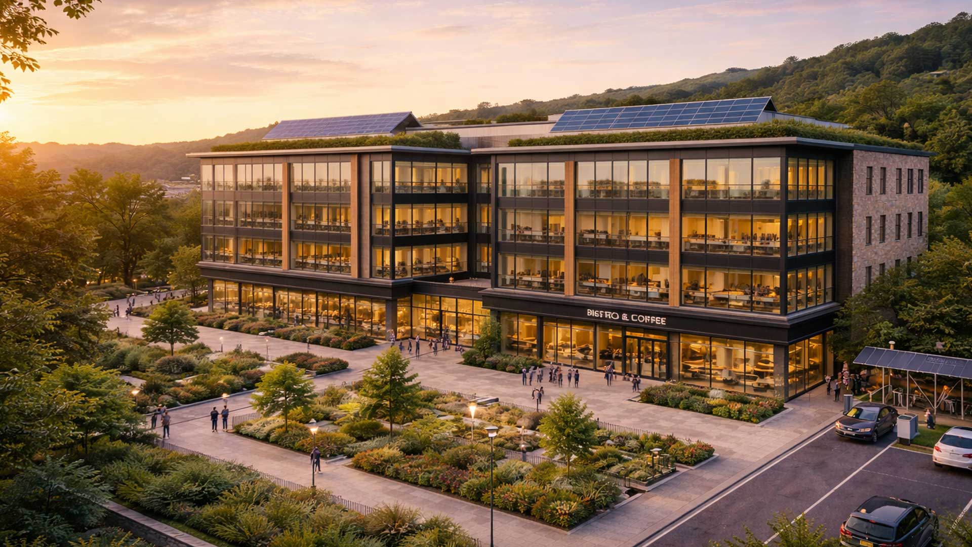 Modern Office Complex - Commercial construction project by MannBuild on Isle of Man