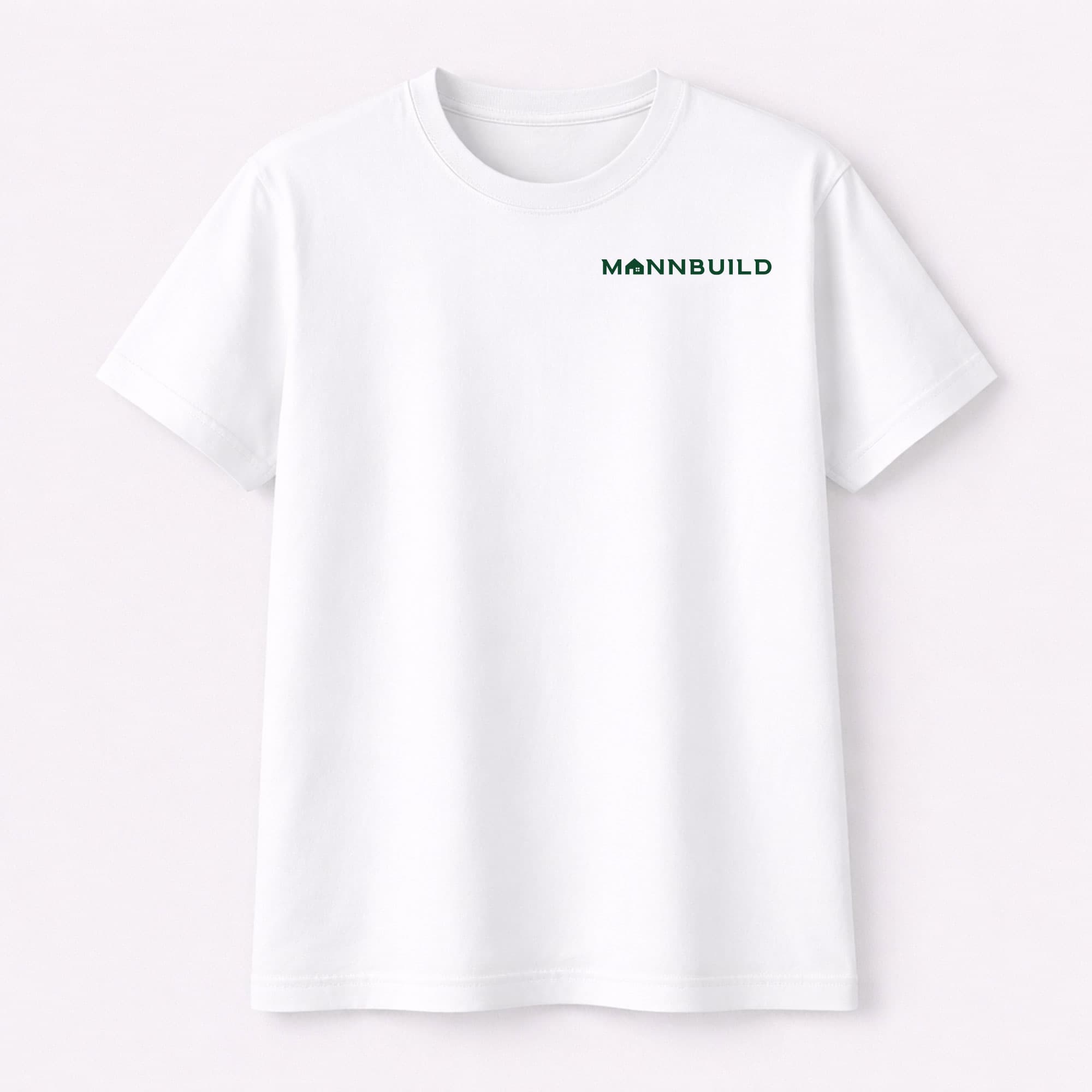 MannBuild White T-Shirt - Image 1